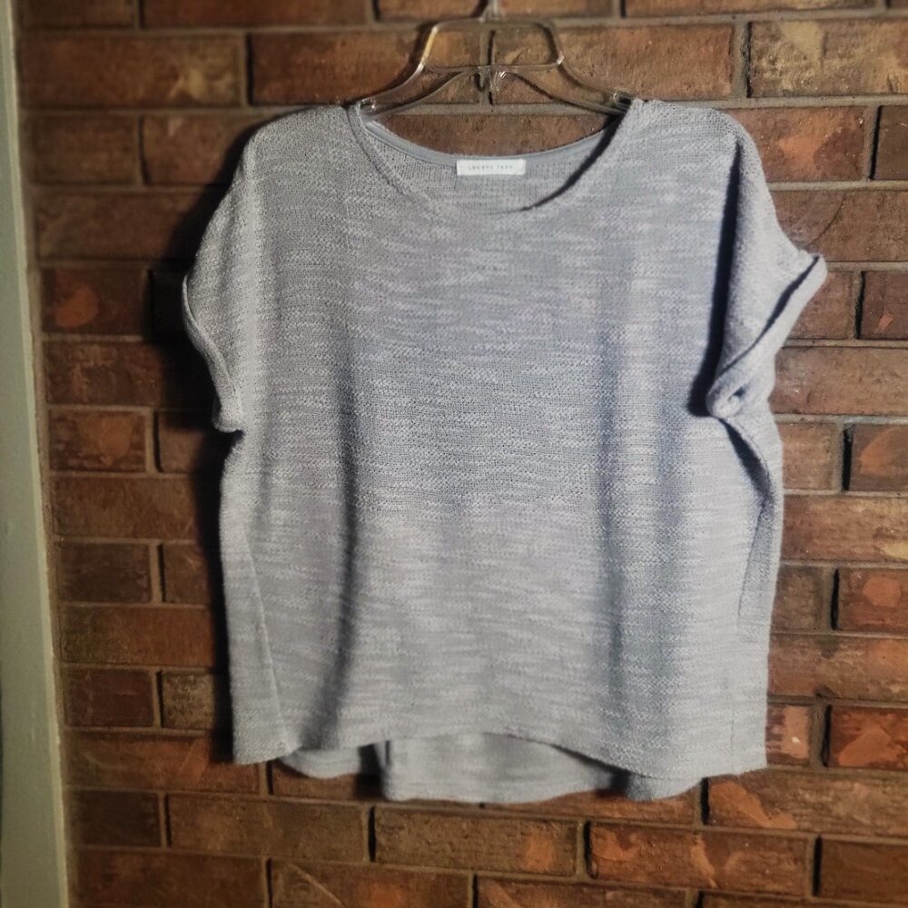 Lowrys Farm Women's Lightweight Short Sleeve Textured Sweater/Top - Size M - Picture 5 of 13